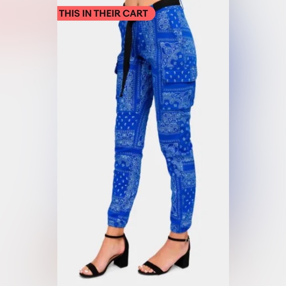 💙American Bazi- Women’s Causal Bandana Joggers Pants💙 - Picture 2 of 6